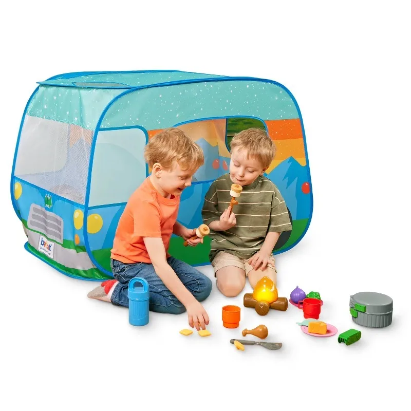 Battat Happy Camper Pop-Up Fabric Tent with 20+ Camping Accessories, Toddler and Preschool Toys
Battat Happy Camper Pop-Up Fabric Tent with 20+ Camping Accessories, Toddler and Preschool Toys