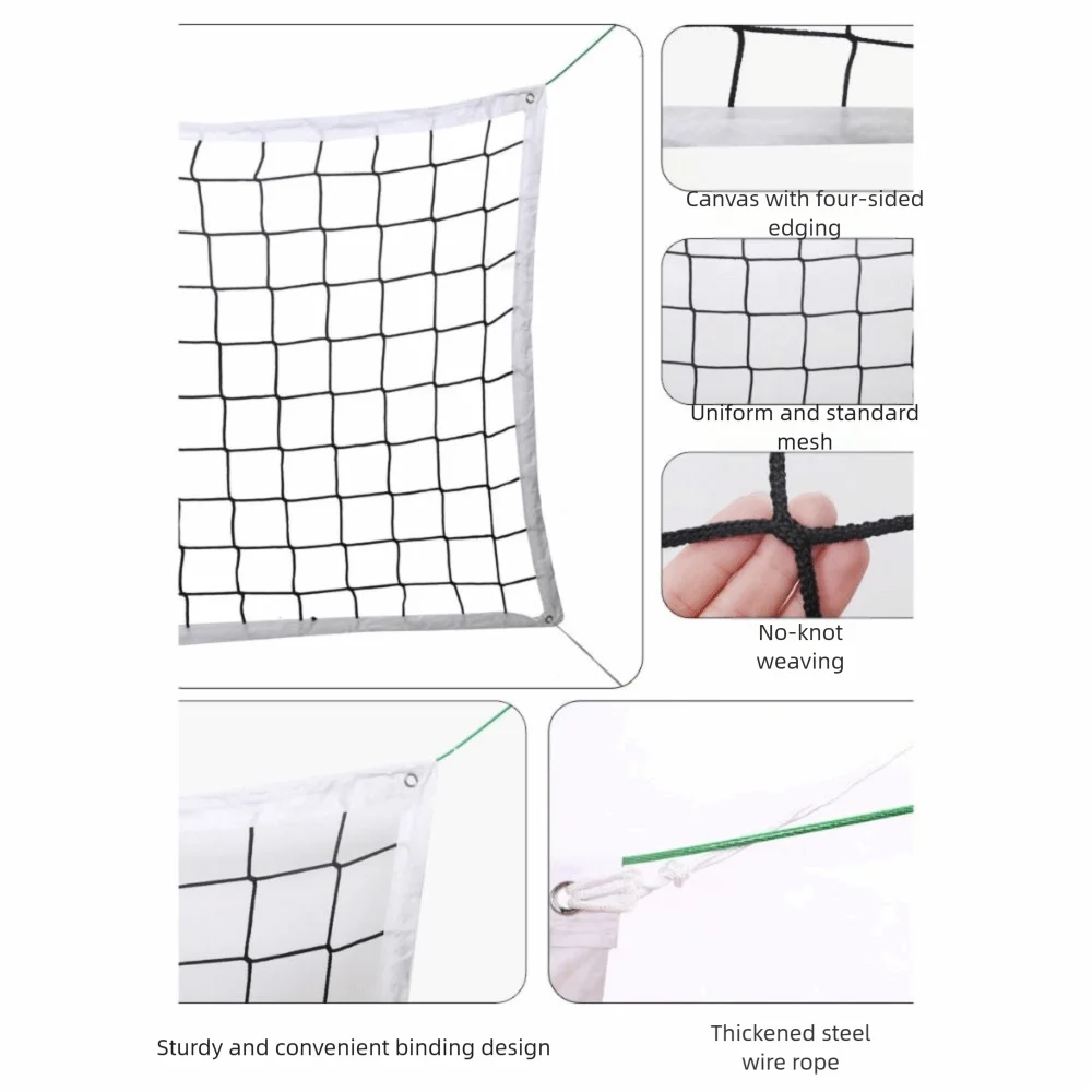 Standard Size Volleyball Net Easy Setup 9.5*1M Training Volleyball Net Recreational Use Professional Grade Practice Equipment
Standard Size Volleyball Net Easy Setup 9.5*1M Training Volleyball Net Recreational Use Professional Grade Practice Equipment