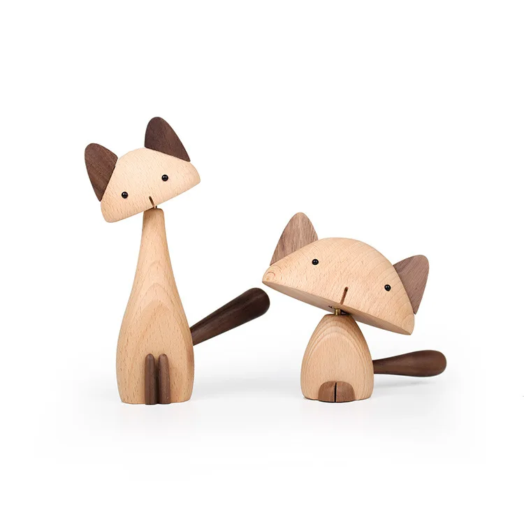 Wood Art Animal Cat Creative Gifts Home Decorations, Wooden European Ornaments Wood Products Model House Ornaments 
Wood Art Animal Cat Creative Gifts Home Decorations, Wooden European Ornaments Wood Products Model House Ornaments