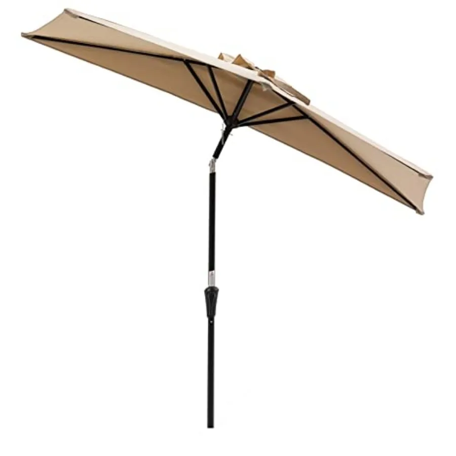 9 Feet Small Half Round Wall Outdoor Market Patio Umbrella with Tilt and Crank for Garden, Deck, Balcony
9 Feet Small Half Round Wall Outdoor Market Patio Umbrella with Tilt and Crank for Garden, Deck, Balcony