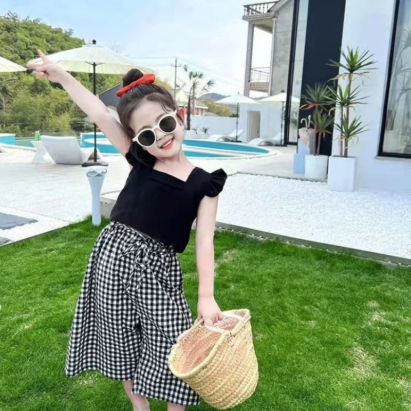 Girls' Summer Suits New Western Style Fashion Kids Summer Clothing Children Children's Two-Piece Suit Summer
Girls' Summer Suits New Western Style Fashion Kids Summer Clothing Children Children's Two-Piece Suit Summer