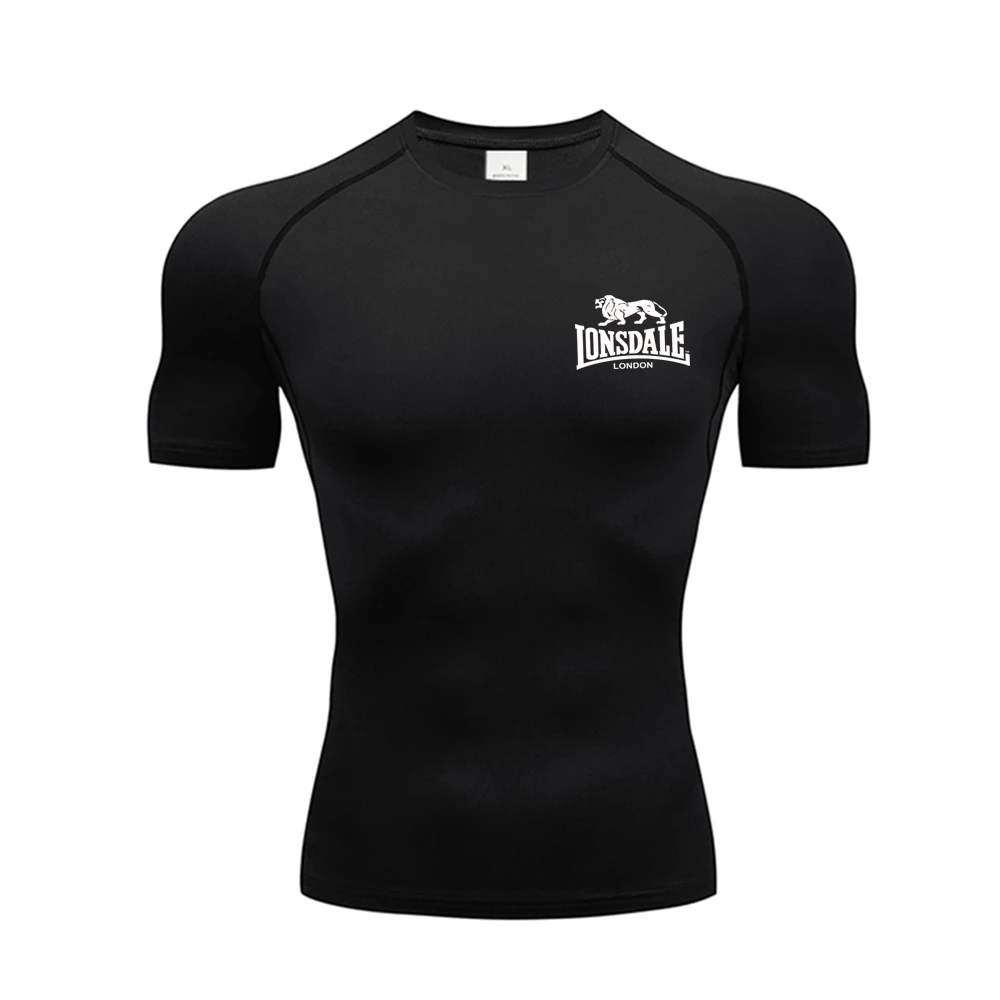 Men's LONSDALE sports tight fitting clothes, fitness running training clothes, elastic quick drying clothes, short sleeved T-shi
Men's LONSDALE sports tight fitting clothes, fitness running training clothes, elastic quick drying clothes, short sleeved T-shi