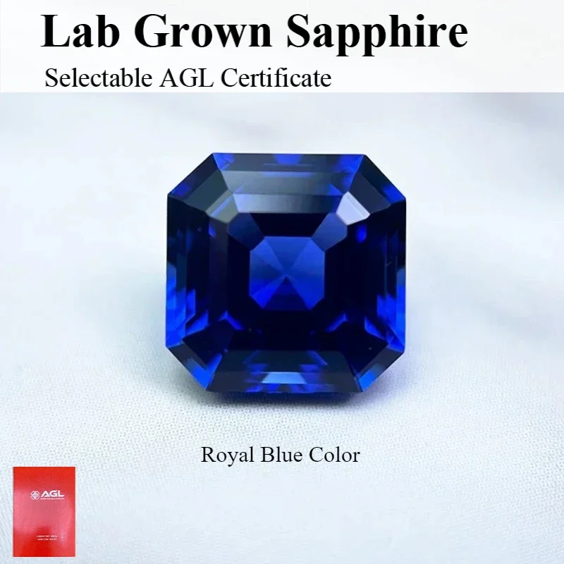 High Quality Lab Grown Sapphire Asscher Cut Royal Blue Color DIY Jewelry Making Ring Main Materials Selectable Certificate
High Quality Lab Grown Sapphire Asscher Cut Royal Blue Color DIY Jewelry Making Ring Main Materials Selectable Certificate
