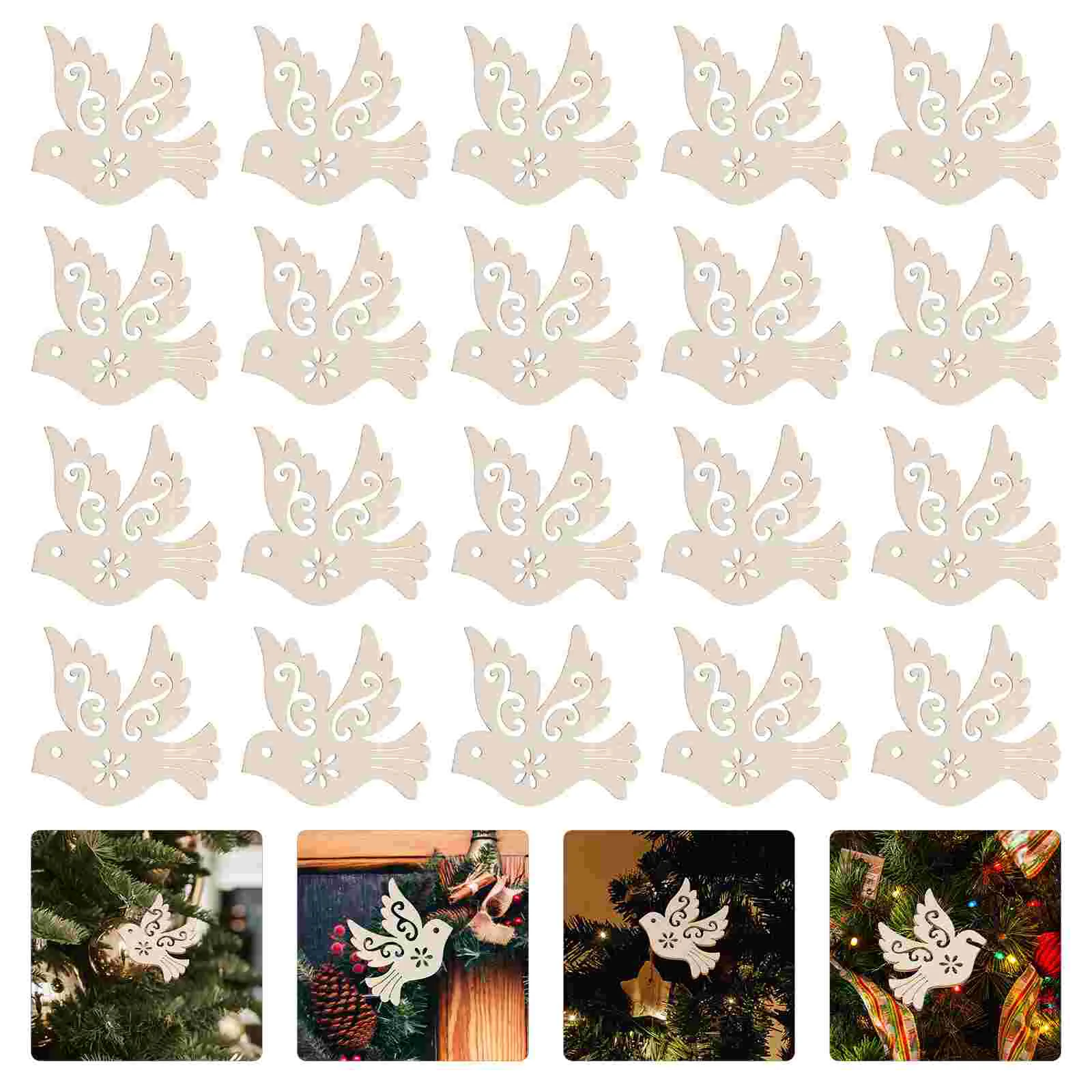50 Pcs Peace Dove Accessories of The Lid Wooden Pendant Unfinished Blank Tags Christmas Decorative Embellishments Shape Craft
50 Pcs Peace Dove Accessories of The Lid Wooden Pendant Unfinished Blank Tags Christmas Decorative Embellishments Shape Craft