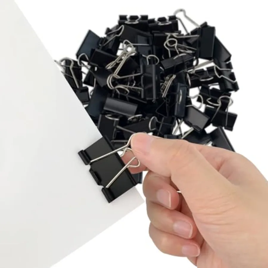 80Pcs Medium Binder Clips, 1.25 inch 32mm,Paper Clamps Medium Size for Office Supplies, Black
80Pcs Medium Binder Clips, 1.25 inch 32mm,Paper Clamps Medium Size for Office Supplies, Black