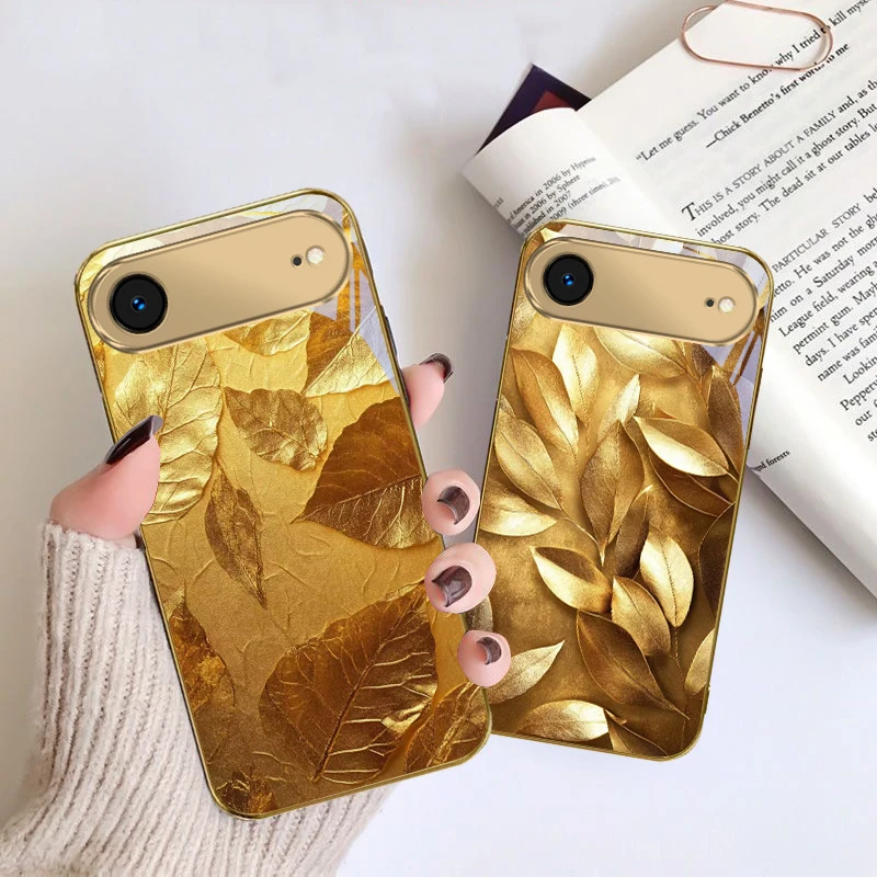 Golden leaf luster For IPhone 17Pro Max 16 17 Pro 15 Pro 14 13 Plus 12 Mini 11Pro Max XR 16E 17 Air Golden glass phone case
Golden leaf luster For IPhone 17Pro Max 16 17 Pro 15 Pro 14 13 Plus 12 Mini 11Pro Max XR 16E 17 Air Golden glass phone case