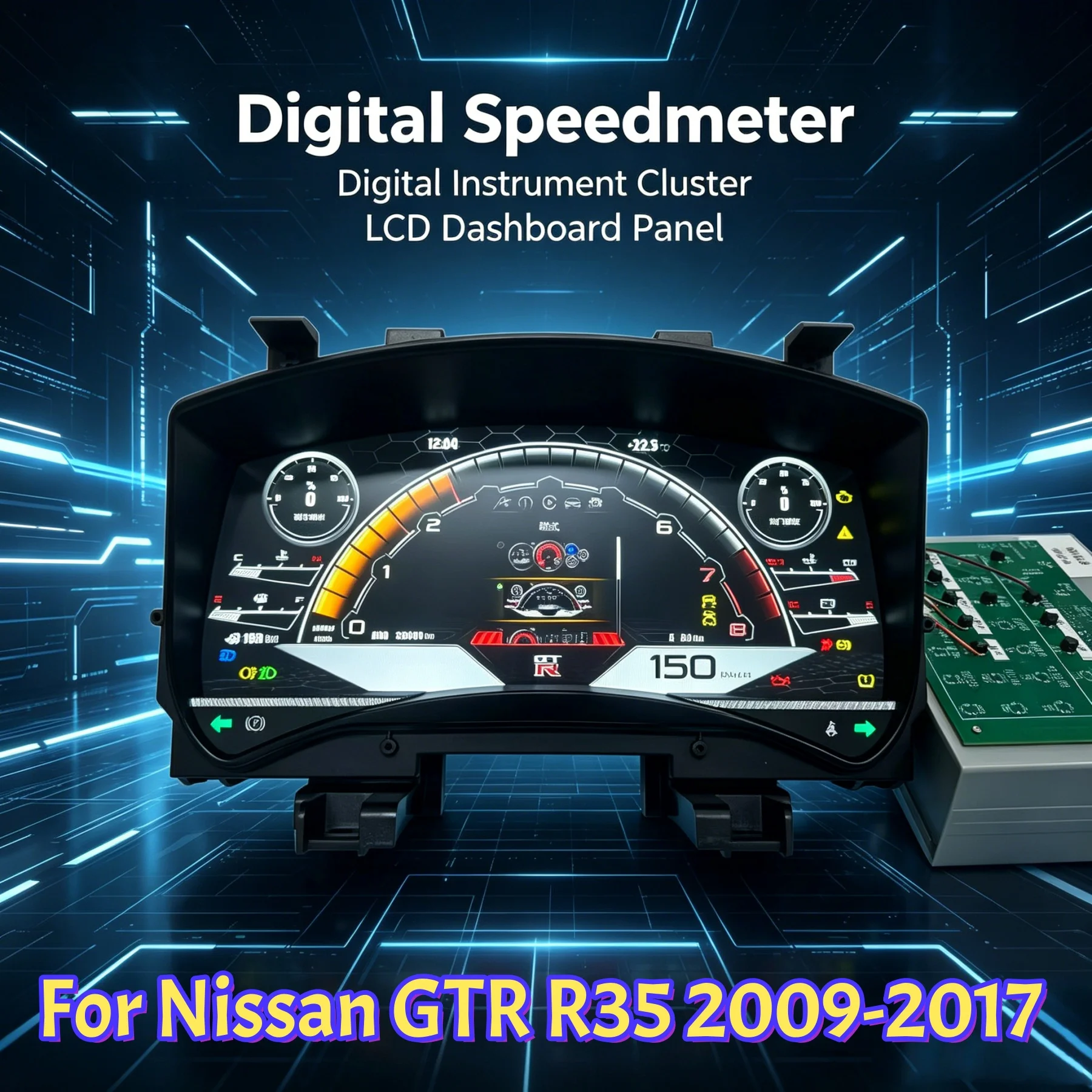 12.3'' LCD Digital Instrument Cluster For Nissan GTR R35 2009-2017 Car Dashboard Upgrade Panel Support Steering Wheel Control
12.3'' LCD Digital Instrument Cluster For Nissan GTR R35 2009-2017 Car Dashboard Upgrade Panel Support Steering Wheel Control