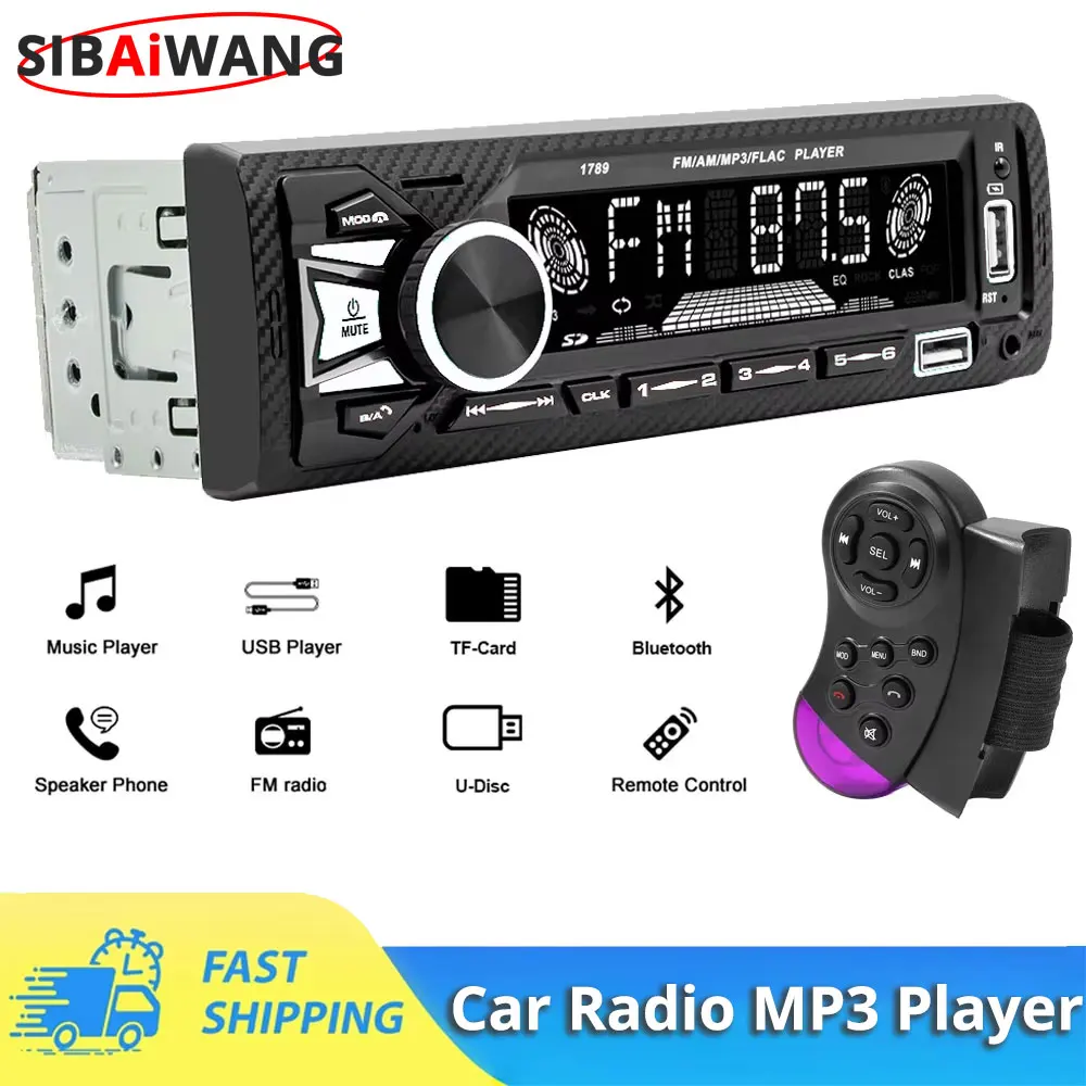 Car Radio 1Din 4*60W Srereo MP3 Multimedia Player Bluetooth FM Receiver With Remote Control Support USB Charging TF FM AUX
Car Radio 1Din 4*60W Srereo MP3 Multimedia Player Bluetooth FM Receiver With Remote Control Support USB Charging TF FM AUX