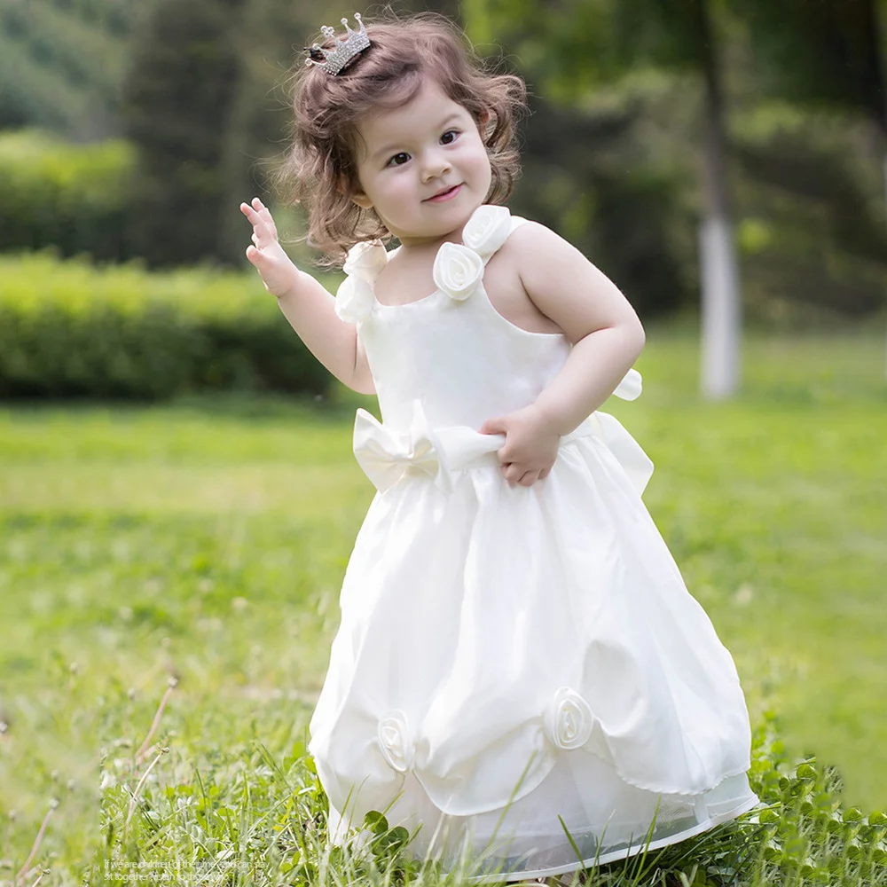 First Communion Dresses Sleeveless Shoulder-length White Princess Dress Flower Girl Wedding Party Ball Dream Kids Gift
First Communion Dresses Sleeveless Shoulder-length White Princess Dress Flower Girl Wedding Party Ball Dream Kids Gift