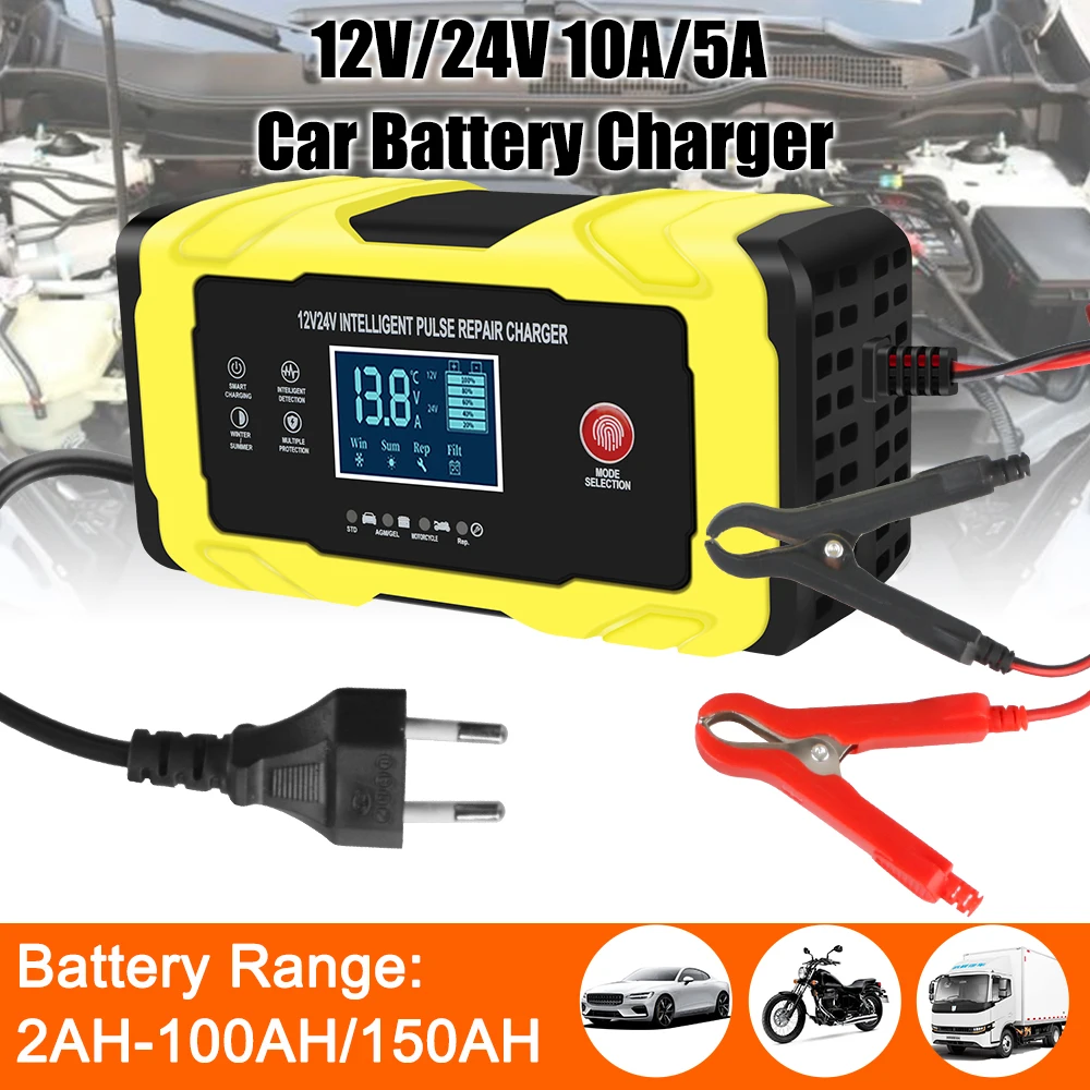 Digital LCD Display Intelligent Pulse Fast Power Charging 12V 12A/24V 6A Auto Pulse Repair Car Motorcycl Battery Charger
Digital LCD Display Intelligent Pulse Fast Power Charging 12V 12A/24V 6A Auto Pulse Repair Car Motorcycl Battery Charger