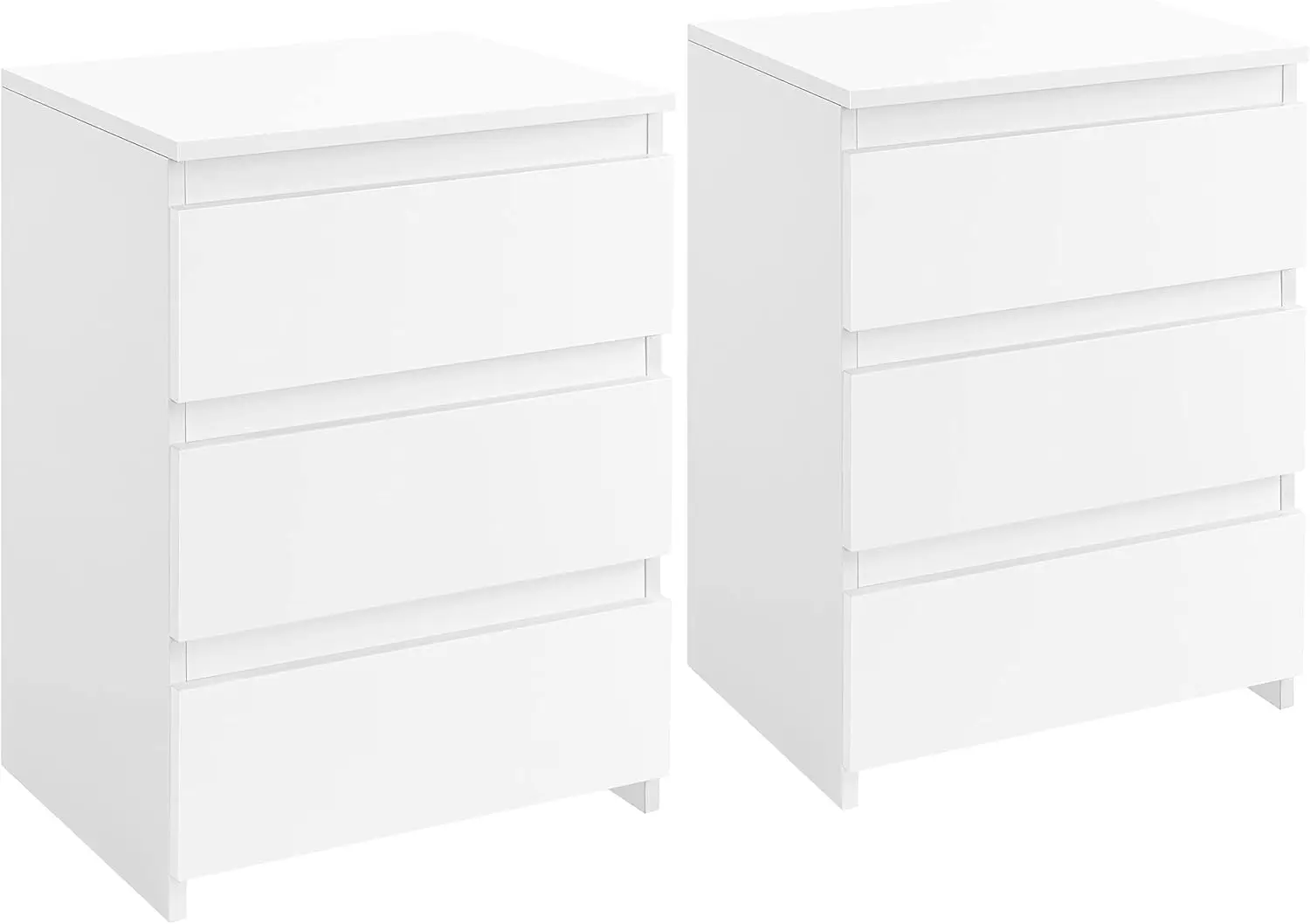 2PCS 3-Drawer Nightstands, White Bedside Tables with Storage Space, Modern Bedside Cabinet Units with Sturdy Base
2PCS 3-Drawer Nightstands, White Bedside Tables with Storage Space, Modern Bedside Cabinet Units with Sturdy Base