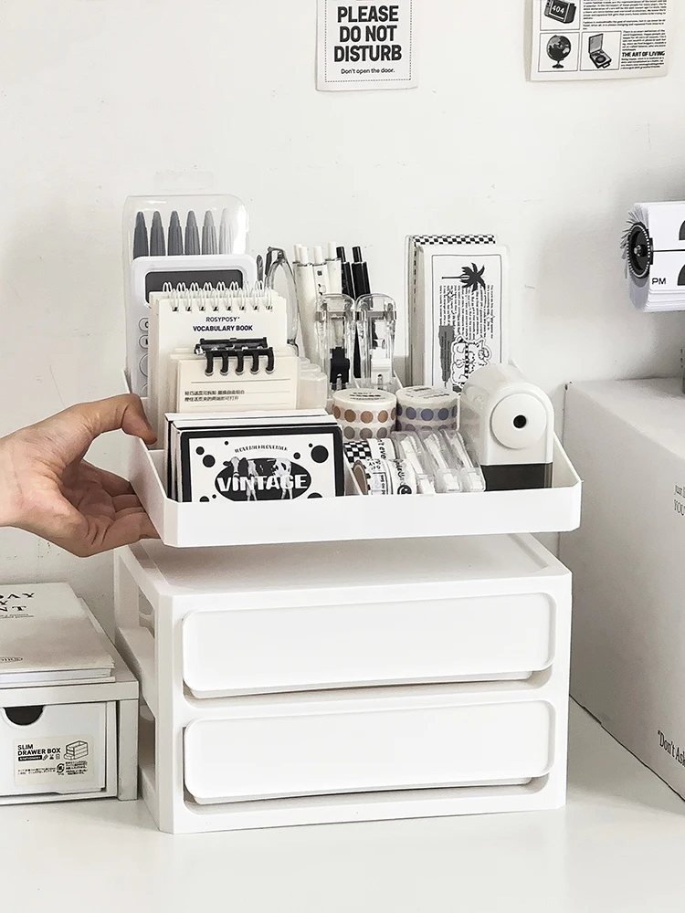 Desktop Drawer Style Storage Box Large Capacity Multi-layer Organizer for Stationery And Miscellaneous Items Desk Tidy Box
Desktop Drawer Style Storage Box Large Capacity Multi-layer Organizer for Stationery And Miscellaneous Items Desk Tidy Box