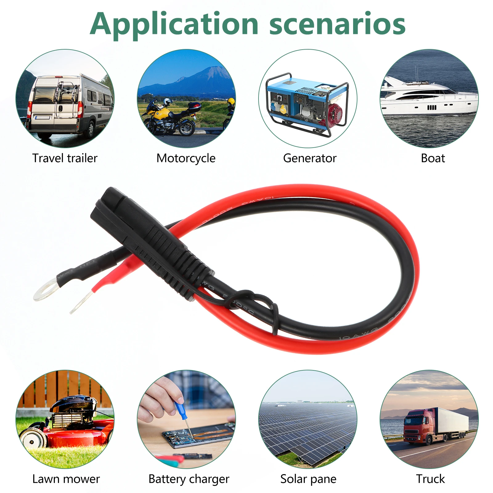5.5Mm 8Mm 15Mm To Ring Harness For Car Motorcycle Tractor Extension Cable Quick Disconnect Terminal Wire Sae Connection
5.5Mm 8Mm 15Mm To Ring Harness For Car Motorcycle Tractor Extension Cable Quick Disconnect Terminal Wire Sae Connection