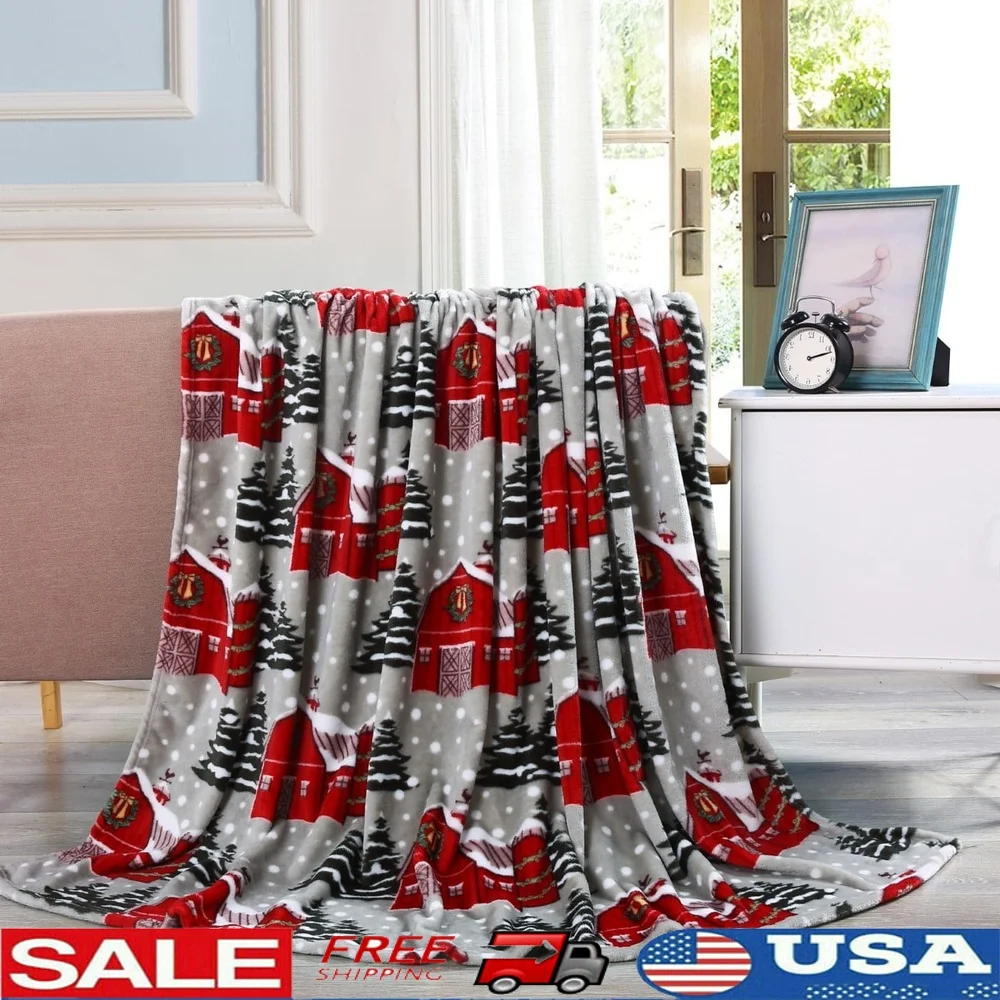 Holiday Printed Fleece Throw Blanket Soft Microfiber Snow Barn Hypoallergenic Easy Care Machine Washable Gift Idea Cuddle Warm
Holiday Printed Fleece Throw Blanket Soft Microfiber Snow Barn Hypoallergenic Easy Care Machine Washable Gift Idea Cuddle Warm