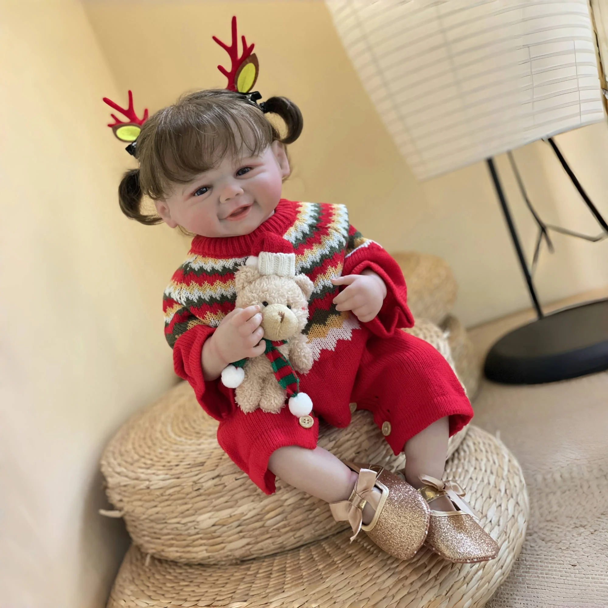 18inch Vivienne Girl Painted Realistic Full Body Vinyl Reborn Baby Doll Waterproof Newborn Baby Dolls Toys For Children's Gifts
18inch Vivienne Girl Painted Realistic Full Body Vinyl Reborn Baby Doll Waterproof Newborn Baby Dolls Toys For Children's Gifts