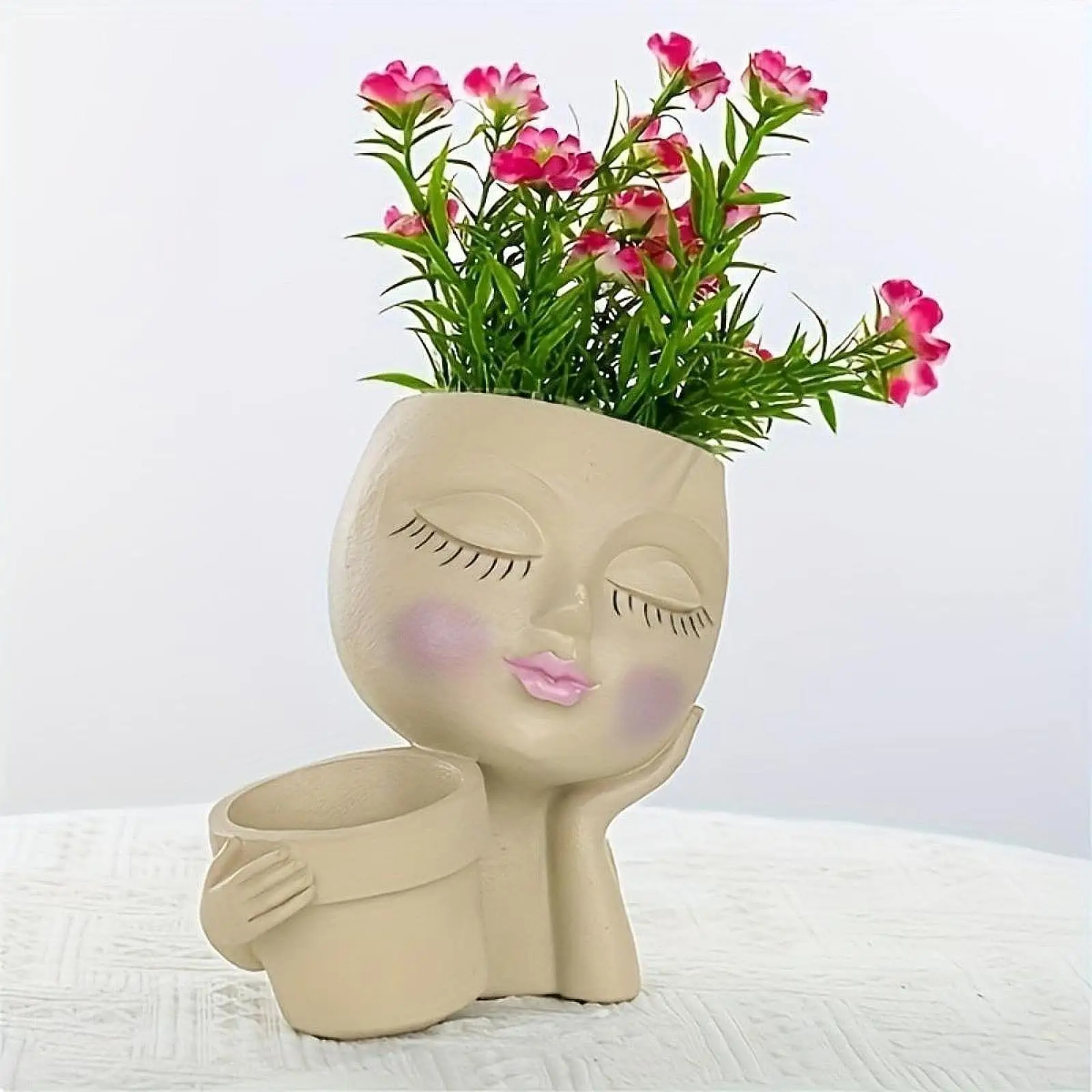Flowerpot European Style Gift Display Holder Unique Organizer Cute Garden Statue for Living Room Countryside Home Tabletop Yard
Flowerpot European Style Gift Display Holder Unique Organizer Cute Garden Statue for Living Room Countryside Home Tabletop Yard