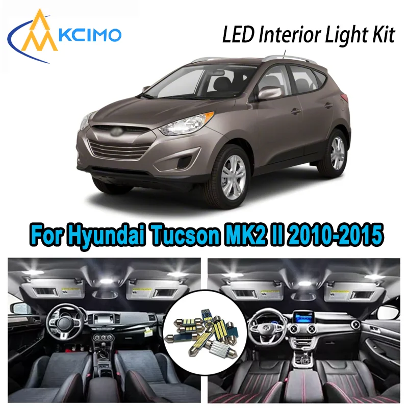 For Hyundai Tucson MK2 II 2010-2015 2011 2012 Premium Bright LED Interior Dome Map Trunk Light Kit Car Led Lamps Canbus No Error
For Hyundai Tucson MK2 II 2010-2015 2011 2012 Premium Bright LED Interior Dome Map Trunk Light Kit Car Led Lamps Canbus No Error