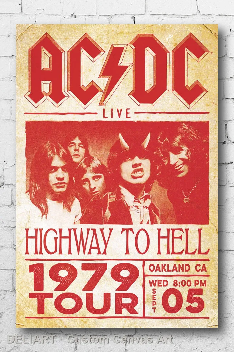 AC/DC - HIGHWAY TO HELL TOUR Canvas Poster MUSIC Custom Size Available Room Decoration Home Decor Wall Art
AC/DC - HIGHWAY TO HELL TOUR Canvas Poster MUSIC Custom Size Available Room Decoration Home Decor Wall Art