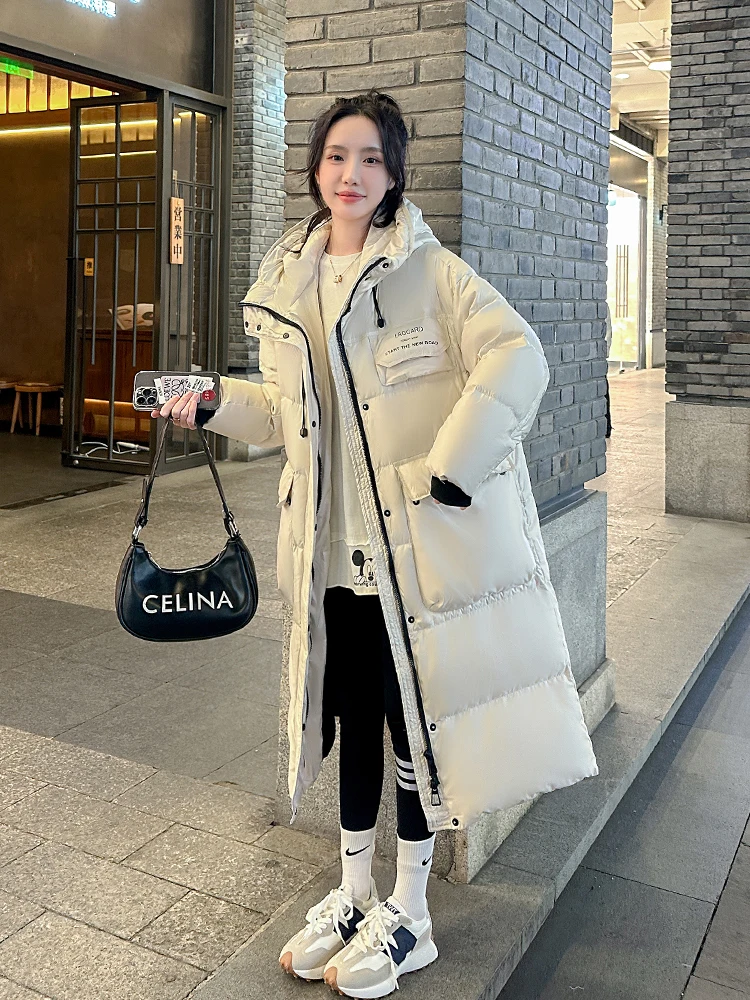 Женское пуховое пальто больших размеров средней длины Thiened Bread Sle White Du Feather длиной до колена, свободная верхняя одежда, пальто
Женское пуховое пальто больших размеров средней длины Thiened Bread Sle White Du Feather длиной до колена, свободная верхняя одежда, пальто