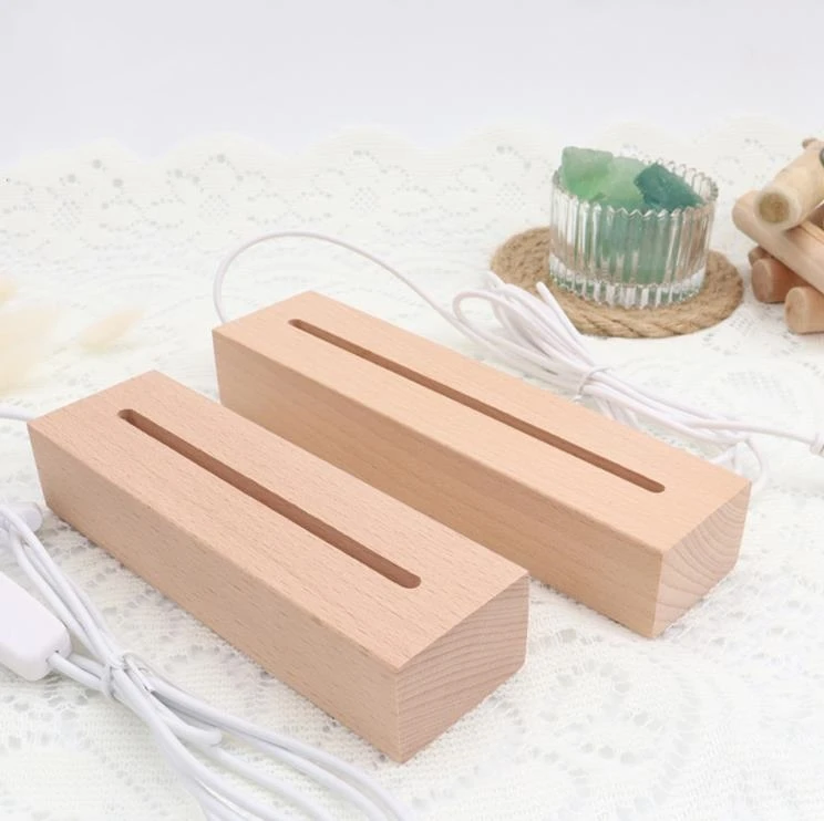 500 PCS/Lot Beech LED Light Bases wooden craft DIY crystal luminous base creative decoration USB small night light base SN4087
500 PCS/Lot Beech LED Light Bases wooden craft DIY crystal luminous base creative decoration USB small night light base SN4087