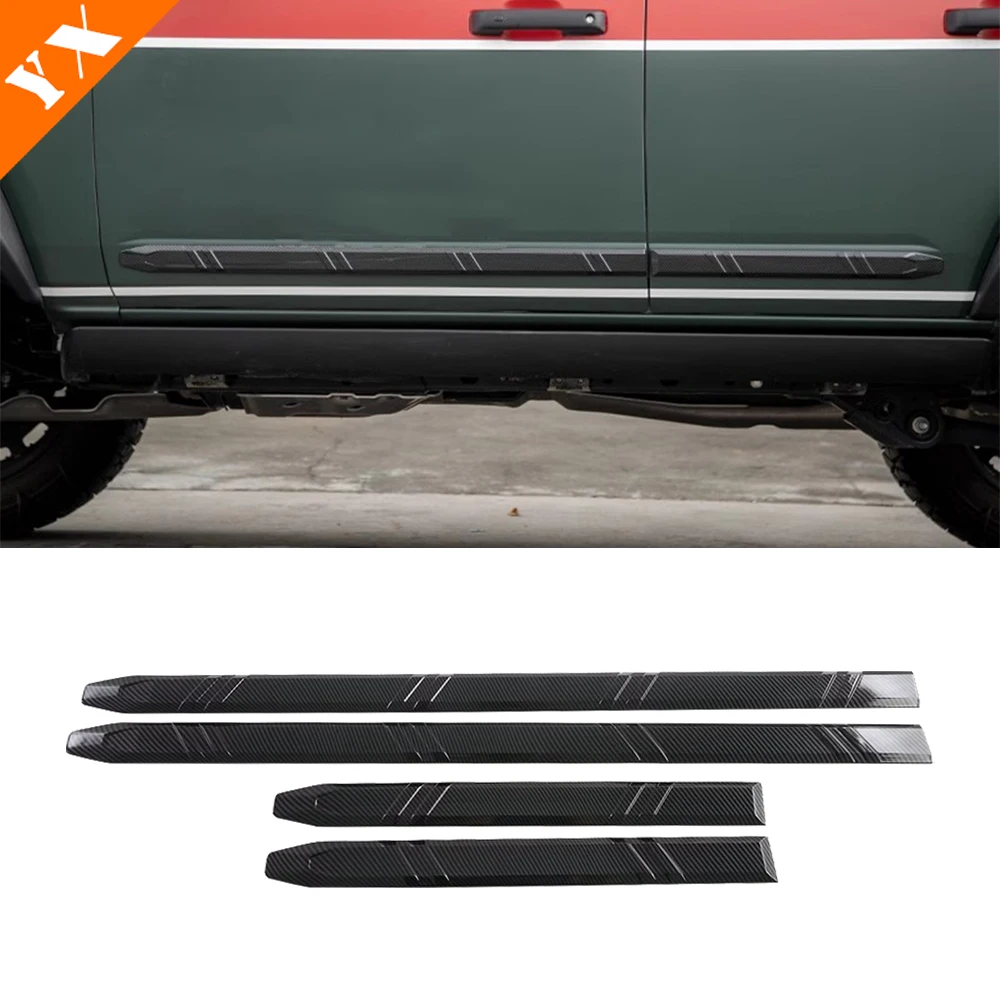 For Ford bronco 2024 2025 accessories ABS Plastic Carbon Black Trim Car Side Door Trim Car Body Sticker Cover Decor Protector
For Ford bronco 2024 2025 accessories ABS Plastic Carbon Black Trim Car Side Door Trim Car Body Sticker Cover Decor Protector