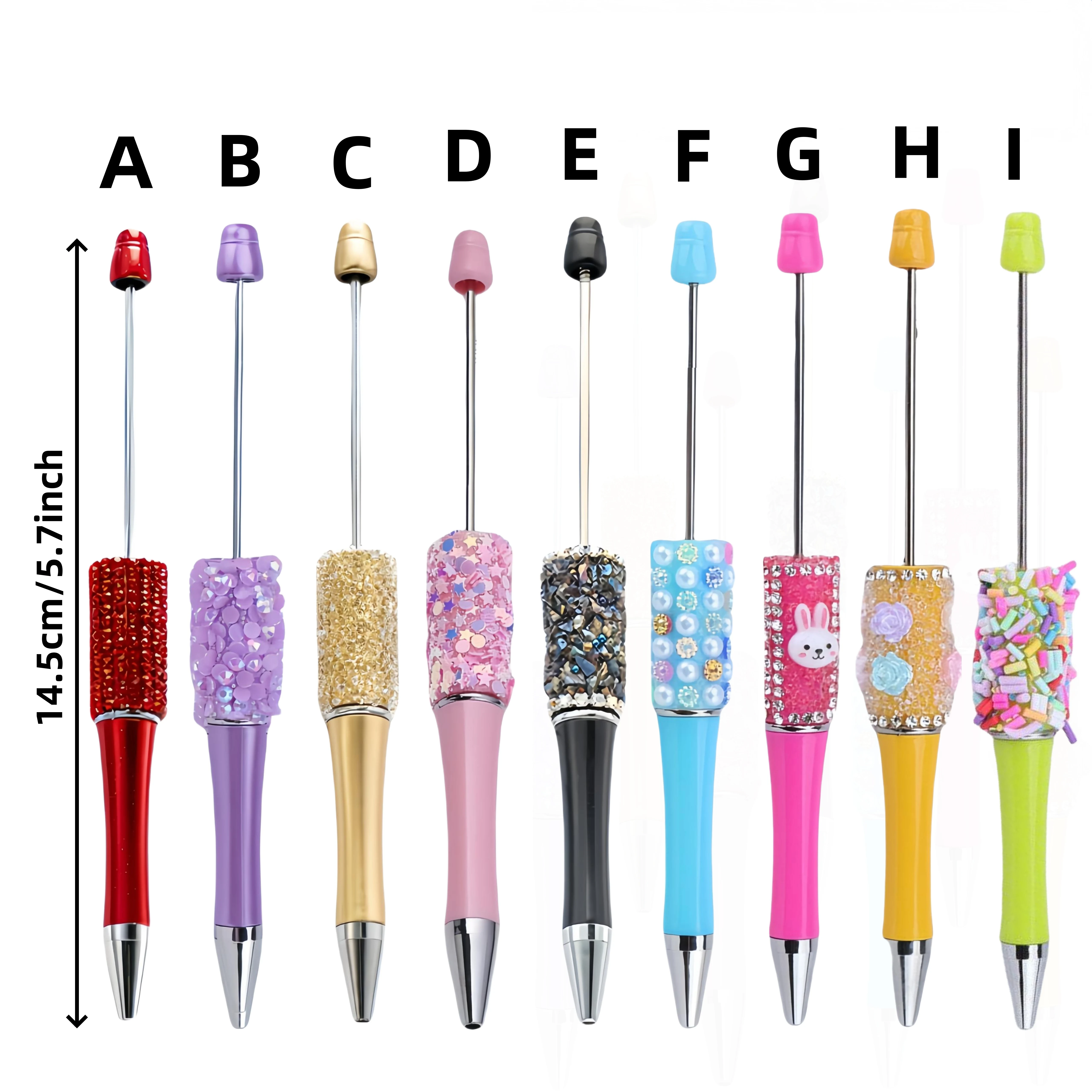 10pc New Creative Bead Ballpoint Pen Sets (Random Colors), Perfect For DIY Office And School Supplies With Colored Wooden Beads
10pc New Creative Bead Ballpoint Pen Sets (Random Colors), Perfect For DIY Office And School Supplies With Colored Wooden Beads