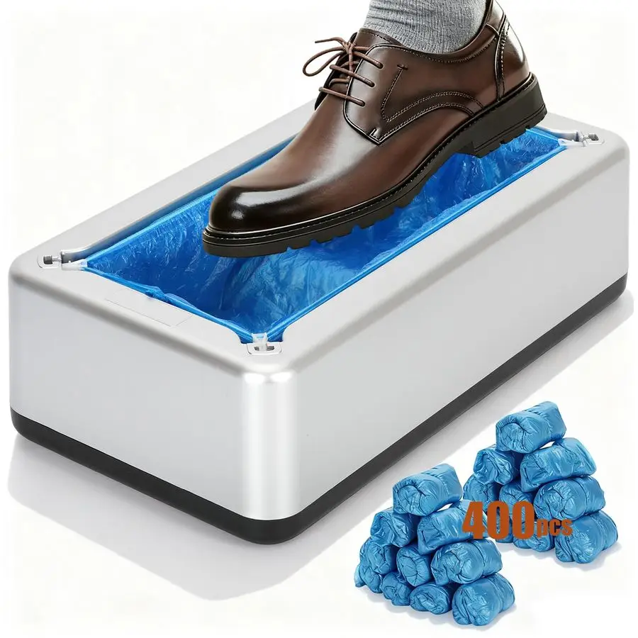 Shoe Cover Dispenser with 400 pcs Shoe Covers Disposable Non Slip, Automatic Shoe Cover Machine for Indoors Home Factory Hospita
Shoe Cover Dispenser with 400 pcs Shoe Covers Disposable Non Slip, Automatic Shoe Cover Machine for Indoors Home Factory Hospita