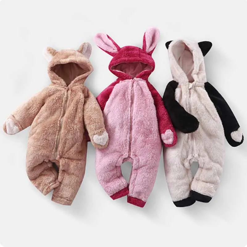 Baby Fleece Jumpsuit Winter Warm Crawlsuit Boys Hooded Romper Girls Plush Casual Bodysuit Autumn New Children's Cute Pajamas
Baby Fleece Jumpsuit Winter Warm Crawlsuit Boys Hooded Romper Girls Plush Casual Bodysuit Autumn New Children's Cute Pajamas