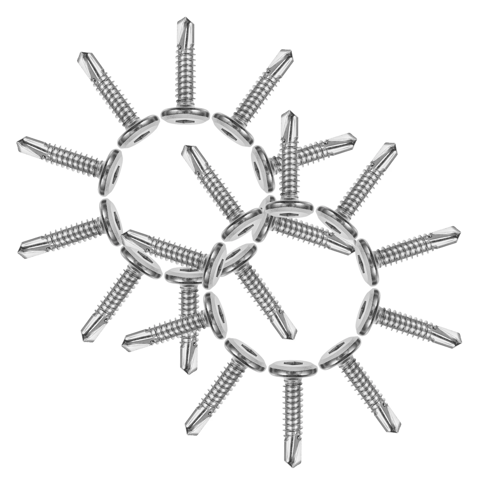 20Pcs Stainless Steel Self-Drilling Fencing Screws Head Internal Hexagon Drive for Fence Mounted Gate Metal Fixing
20Pcs Stainless Steel Self-Drilling Fencing Screws Head Internal Hexagon Drive for Fence Mounted Gate Metal Fixing