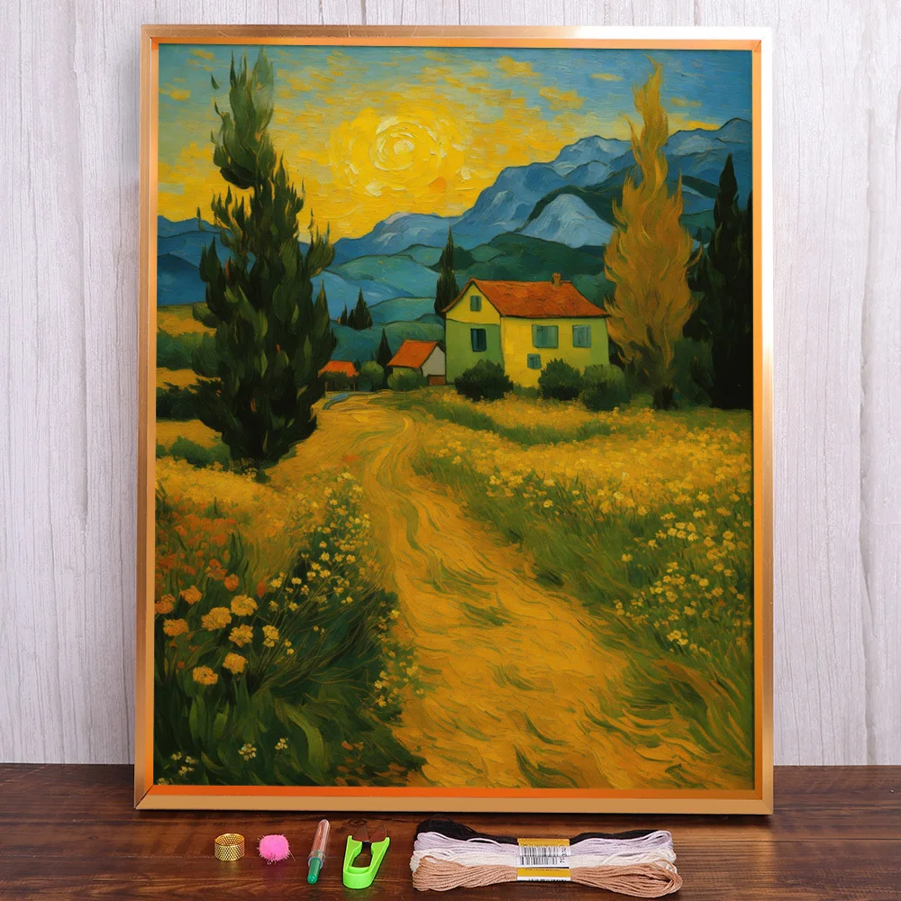 Landscape Moon Night Printed Canvas Cross-Stitch DIY Embroidery Set Handicraft Painting Craft Sewing Gift Stamped For Adults
Landscape Moon Night Printed Canvas Cross-Stitch DIY Embroidery Set Handicraft Painting Craft Sewing Gift Stamped For Adults