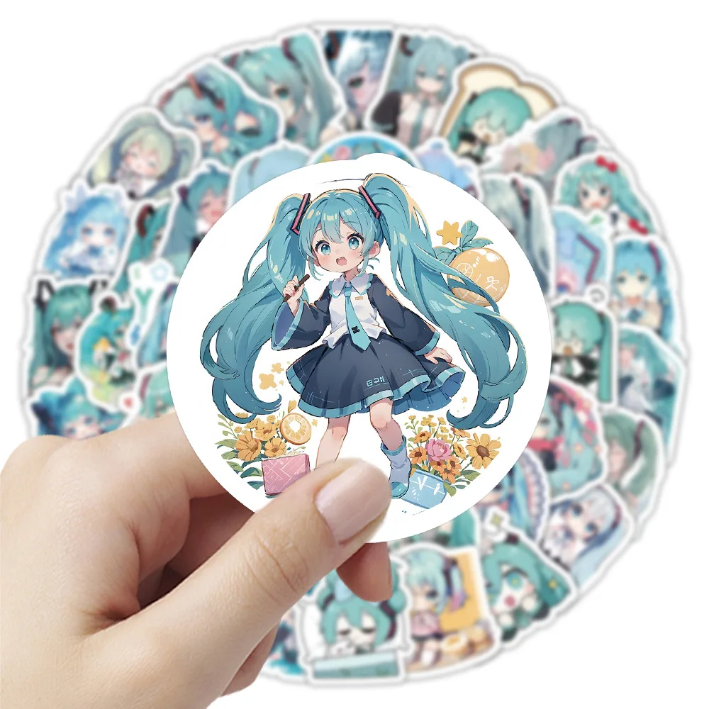 10/50/100PCS Kawaii Hatsune Miku Stickers Blue Cartoon Sticker Fridge Luggage Laptop Phone Guitar Skateboard Graffiti Decals Toy
10/50/100PCS Kawaii Hatsune Miku Stickers Blue Cartoon Sticker Fridge Luggage Laptop Phone Guitar Skateboard Graffiti Decals Toy