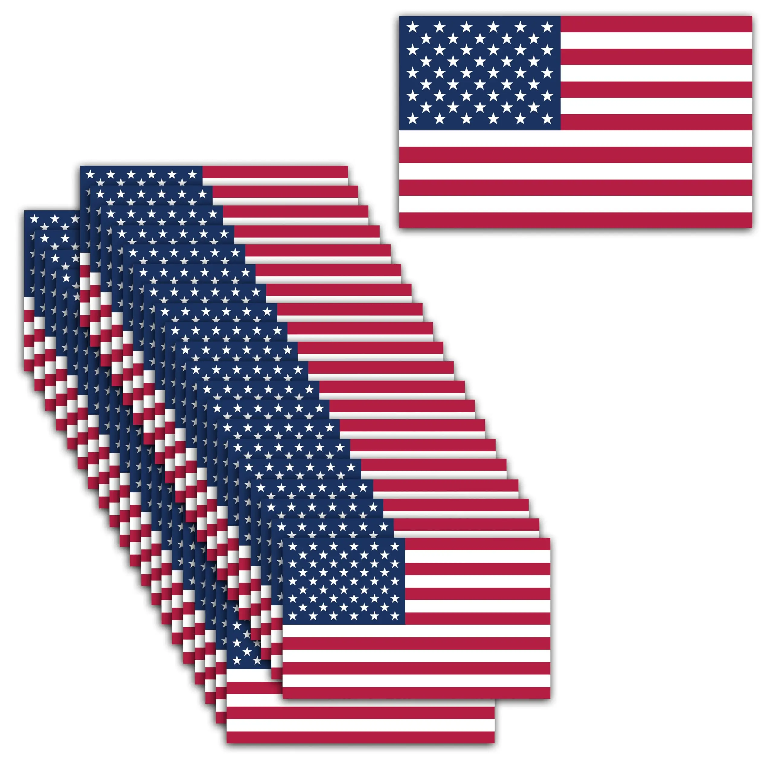American Flag Sticker 3x5 Inch 50 Pack Glossy Vinyl Waterproof UV Resistant Patriotic Decal For Car Bottle Outdoor
American Flag Sticker 3x5 Inch 50 Pack Glossy Vinyl Waterproof UV Resistant Patriotic Decal For Car Bottle Outdoor
