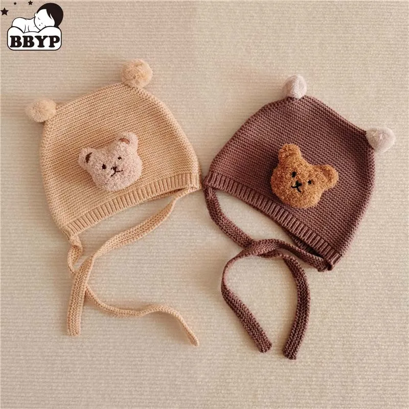 New Cute Bear Baby Cap Beanie Autumn Winter Soft Warm Infant Toddler Knitted Hat Newborn Thicken Caps Children Kids Knit Bonnet
New Cute Bear Baby Cap Beanie Autumn Winter Soft Warm Infant Toddler Knitted Hat Newborn Thicken Caps Children Kids Knit Bonnet