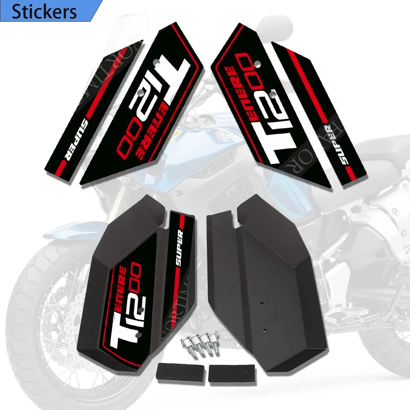 Fit Yamaha Super Tenere Xt1200z / Es Xtz 1200 Xt 2010-2021 Motorcycle Front Fitk Guards Protector and Decals
Fit Yamaha Super Tenere Xt1200z / Es Xtz 1200 Xt 2010-2021 Motorcycle Front Fitk Guards Protector and Decals