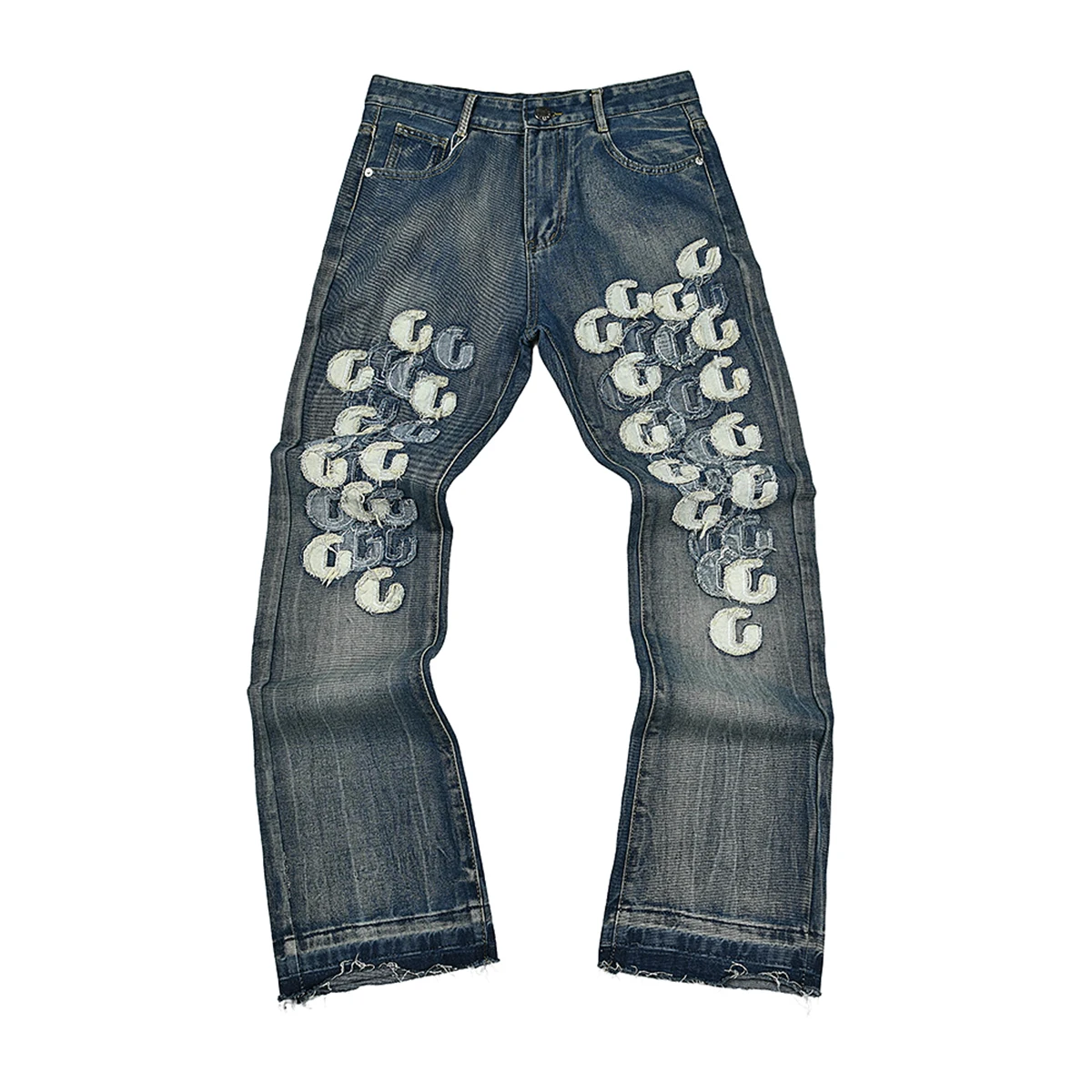 High Street Letter Embroidery Washed Blue Baggy Jeans for Men Straight Vintage Loose Casual Denim Pants Oversized Ropa Hombre
High Street Letter Embroidery Washed Blue Baggy Jeans for Men Straight Vintage Loose Casual Denim Pants Oversized Ropa Hombre