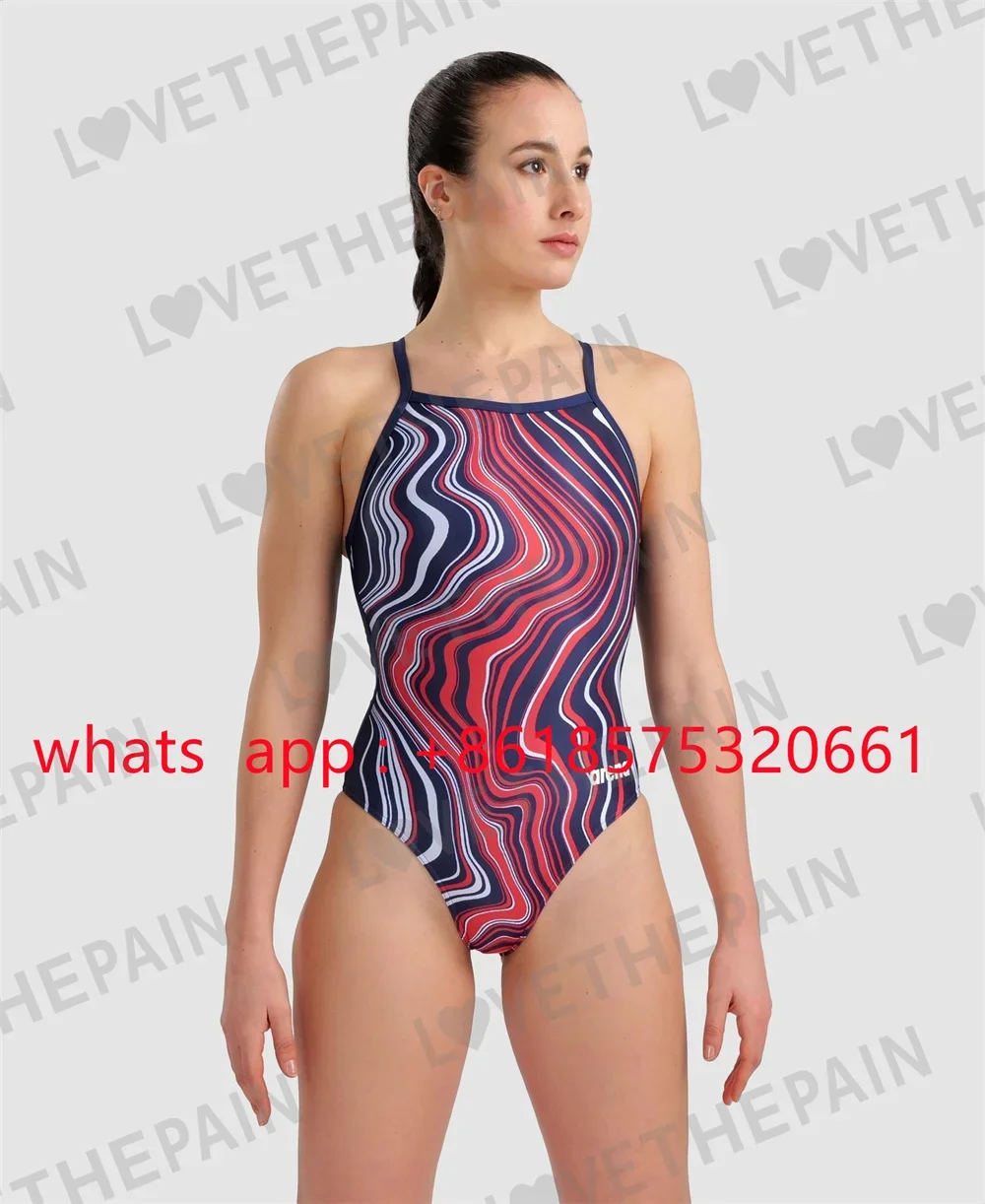 Women's Love Multicolor Stripes Light Drop Back One Piece Swimsuit Competition Training Swimwear Fitness Open Waters Swimsuit
Women's Love Multicolor Stripes Light Drop Back One Piece Swimsuit Competition Training Swimwear Fitness Open Waters Swimsuit