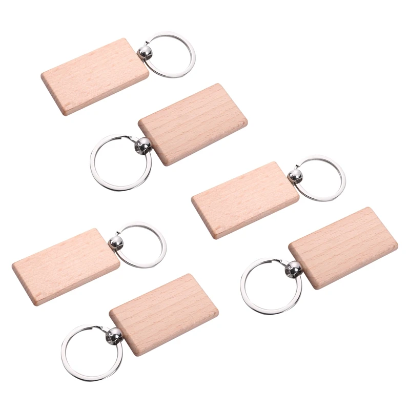 180Pcs Blank Rectangle Wooden Key Chain DIY Wood Keychains Key Tags Can Engrave DIY Gifts
180Pcs Blank Rectangle Wooden Key Chain DIY Wood Keychains Key Tags Can Engrave DIY Gifts