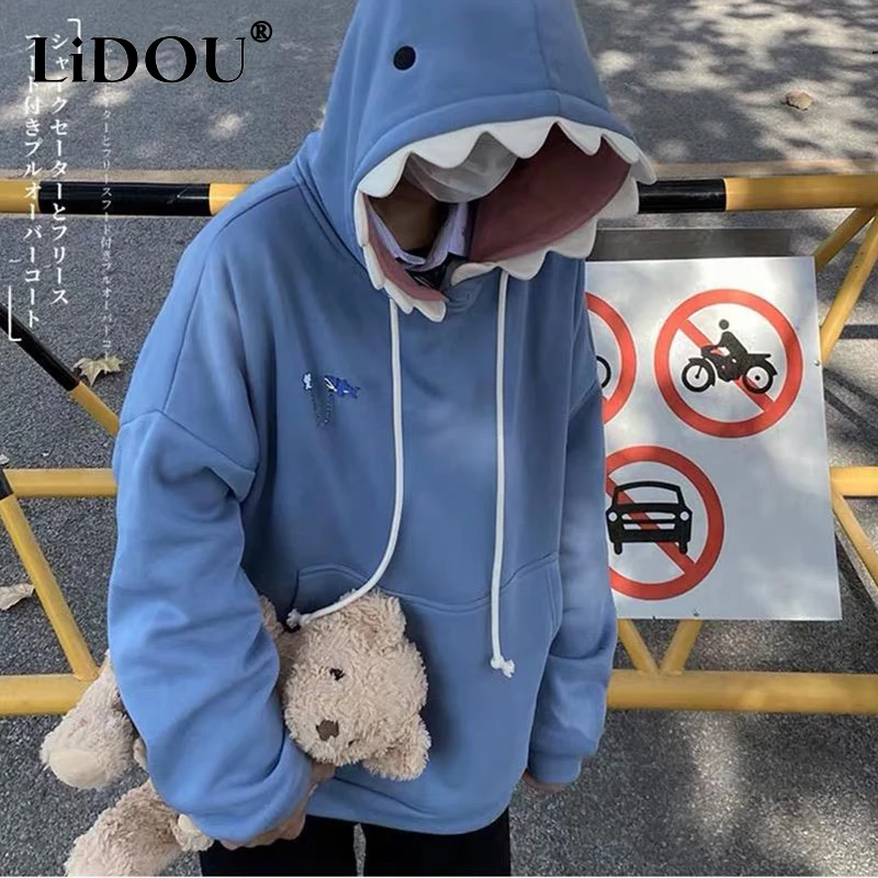 Autumn Solid Shark Patchwork Kawaii Hoodies Man Y2K Sweatshirt Casual Loose Long Sleeve Pullover Funny All Match Male Clothes
Autumn Solid Shark Patchwork Kawaii Hoodies Man Y2K Sweatshirt Casual Loose Long Sleeve Pullover Funny All Match Male Clothes