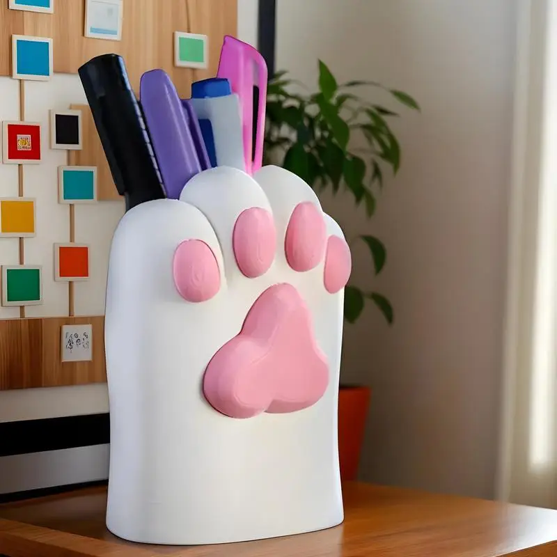 Pen Holder Cute Multifunctional Pen Stand Multifunctional Cat Paw Shape Makeup Brush Organizer For Students Kids Table Decor
Pen Holder Cute Multifunctional Pen Stand Multifunctional Cat Paw Shape Makeup Brush Organizer For Students Kids Table Decor