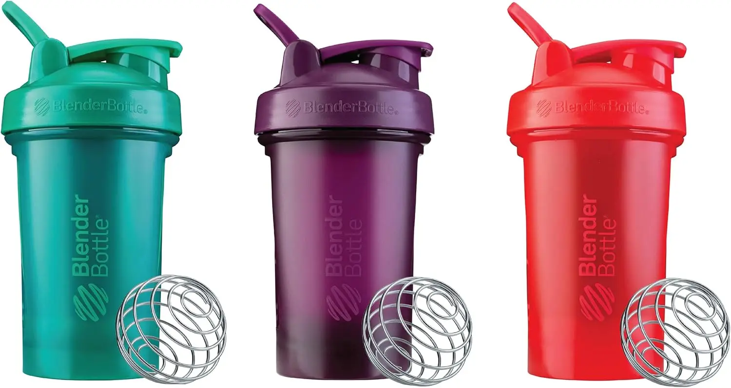 Classic V2 Shaker Bottle Perfect For Protein Shakes And Pre Workout, 20-Ounce (3-Pack) Red, Green, And Plum
Classic V2 Shaker Bottle Perfect For Protein Shakes And Pre Workout, 20-Ounce (3-Pack) Red, Green, And Plum