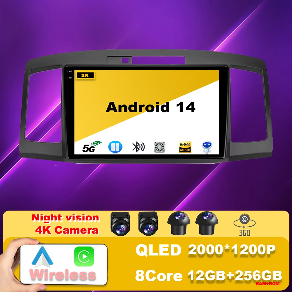 Android 14 Car Radio Multimedia Navigation Player Stereo GPS 4G WIFI Carplay BT QLED For Toyota Allion Premio T240 2001 - 2007
Android 14 Car Radio Multimedia Navigation Player Stereo GPS 4G WIFI Carplay BT QLED For Toyota Allion Premio T240 2001 - 2007