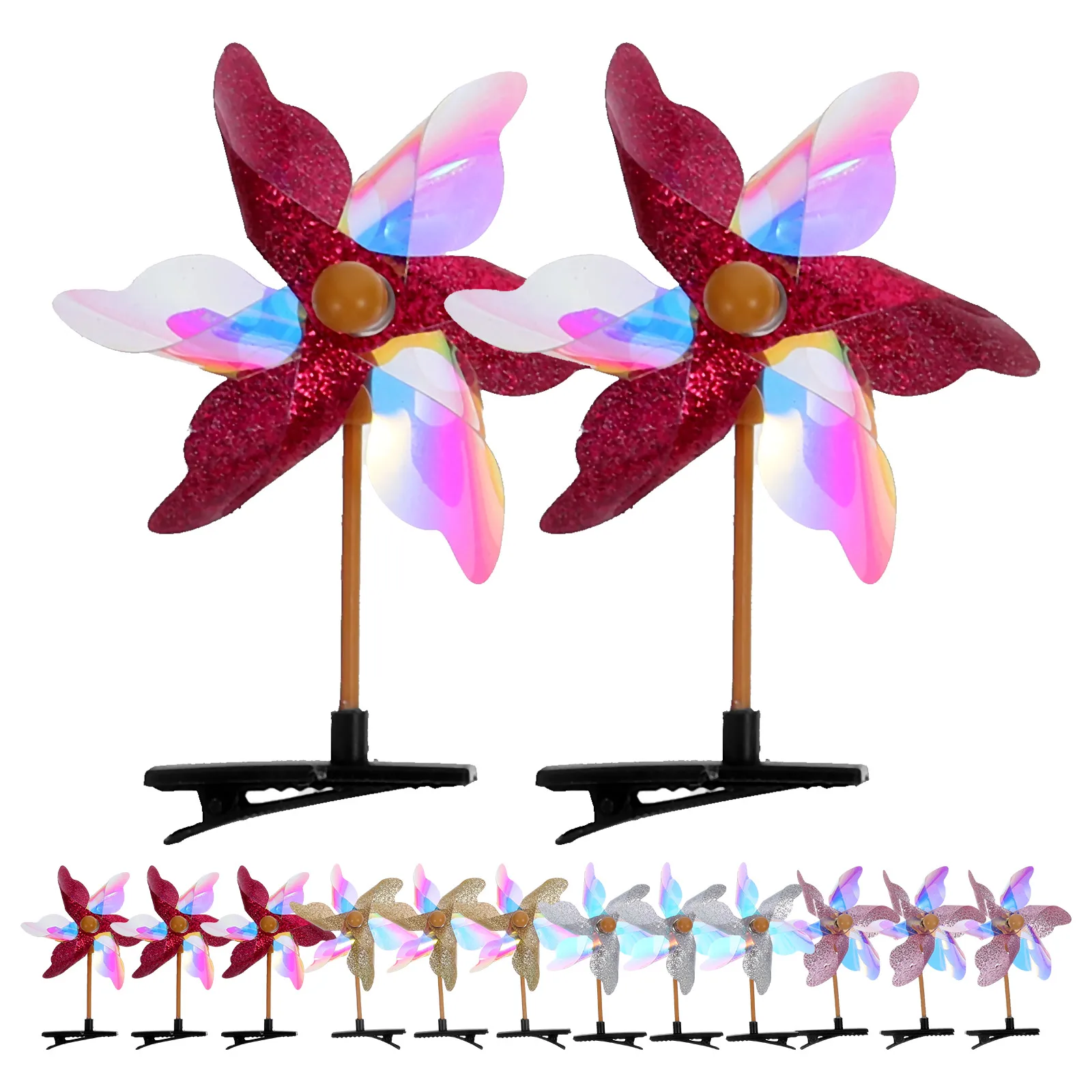 24 Pcs Windmill Hair Clips Girls Accessories Purple Silver Gold Pink Transparent Easy Wear Comfortable Fashionable
24 Pcs Windmill Hair Clips Girls Accessories Purple Silver Gold Pink Transparent Easy Wear Comfortable Fashionable