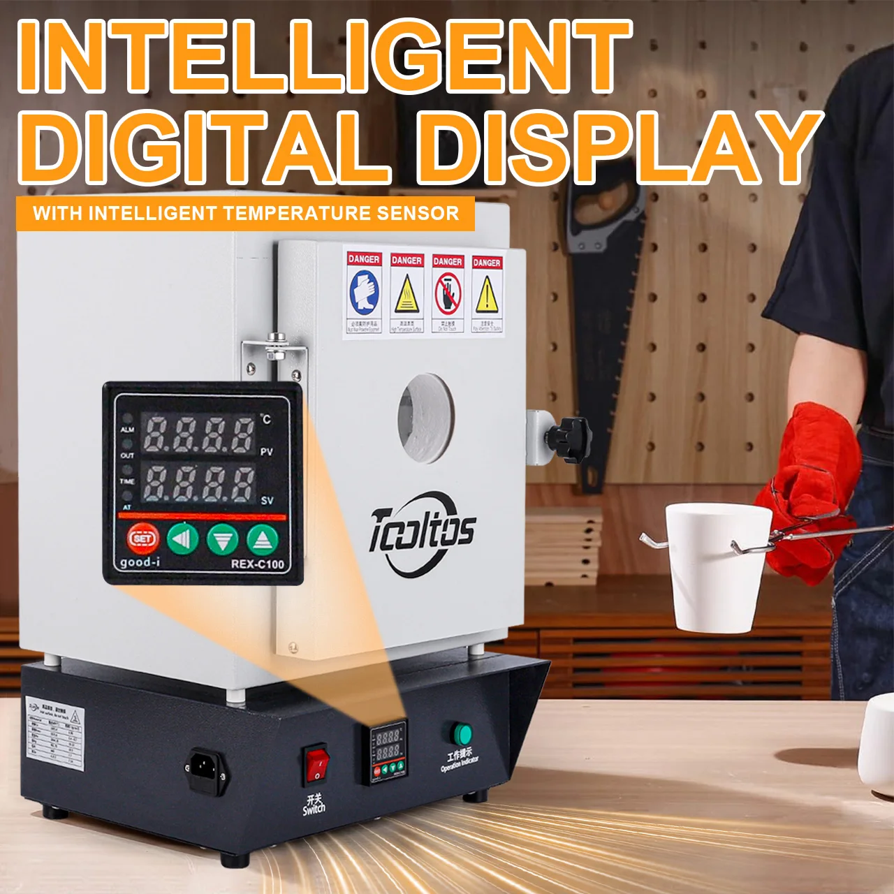 1150 ℃ Термостатическая духовка для ювелирных изделий: оконный тип с интеллектуальным управлением для гипсовой формы, обжига воска, литья металла
1150 ℃ Термостатическая духовка для ювелирных изделий: оконный тип с интеллектуальным управлением для гипсовой формы, обжига воска, литья металла