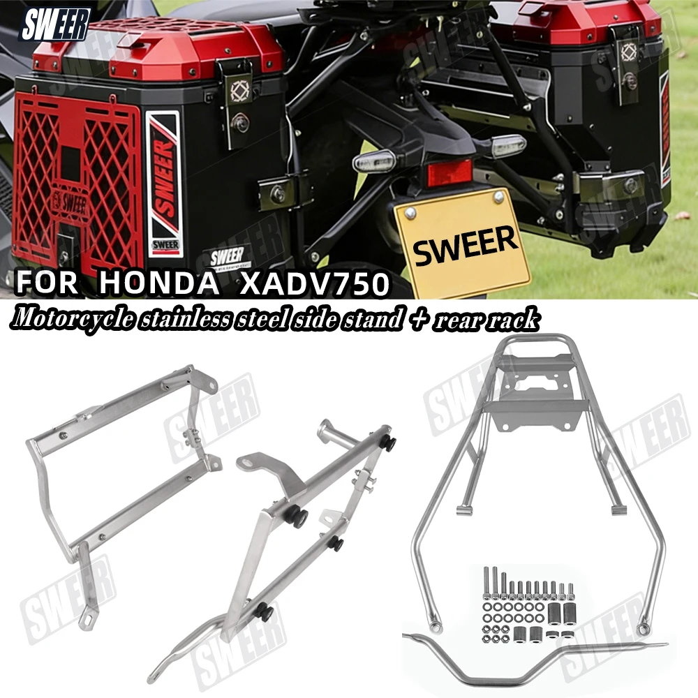 Motorcycle Metal Durable Rear Luggage Storage Suitable For Honda XADV750 2021-2026 Trunk Holder Side Box Bracket Accessories
Motorcycle Metal Durable Rear Luggage Storage Suitable For Honda XADV750 2021-2026 Trunk Holder Side Box Bracket Accessories