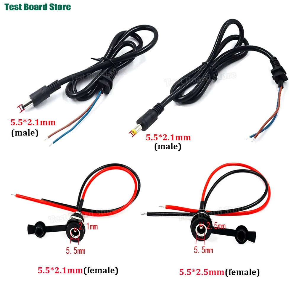 1/2/5pcs DC 5.5 X 2.1mm 5.5X2.5mm Male Female DC Power Charging Socket Waterproof Connector with nut Wire Waterproof Cap
1/2/5pcs DC 5.5 X 2.1mm 5.5X2.5mm Male Female DC Power Charging Socket Waterproof Connector with nut Wire Waterproof Cap