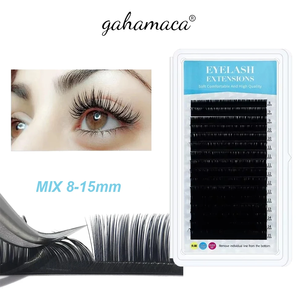 GAHAMACA Mix 8-25mm Classic Individual Eyelash Extension False Cilio Mink Lashes Natural Soft Lash Extensions Makeup Wholesale
GAHAMACA Mix 8-25mm Classic Individual Eyelash Extension False Cilio Mink Lashes Natural Soft Lash Extensions Makeup Wholesale
