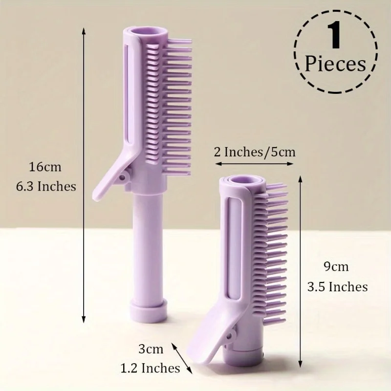 2-in-1 Volumizing Hair Comb Roller Root Lifter Frizz-Free Voluminous Curls Portable Detangling Brush with Retractable Handle
2-in-1 Volumizing Hair Comb Roller Root Lifter Frizz-Free Voluminous Curls Portable Detangling Brush with Retractable Handle