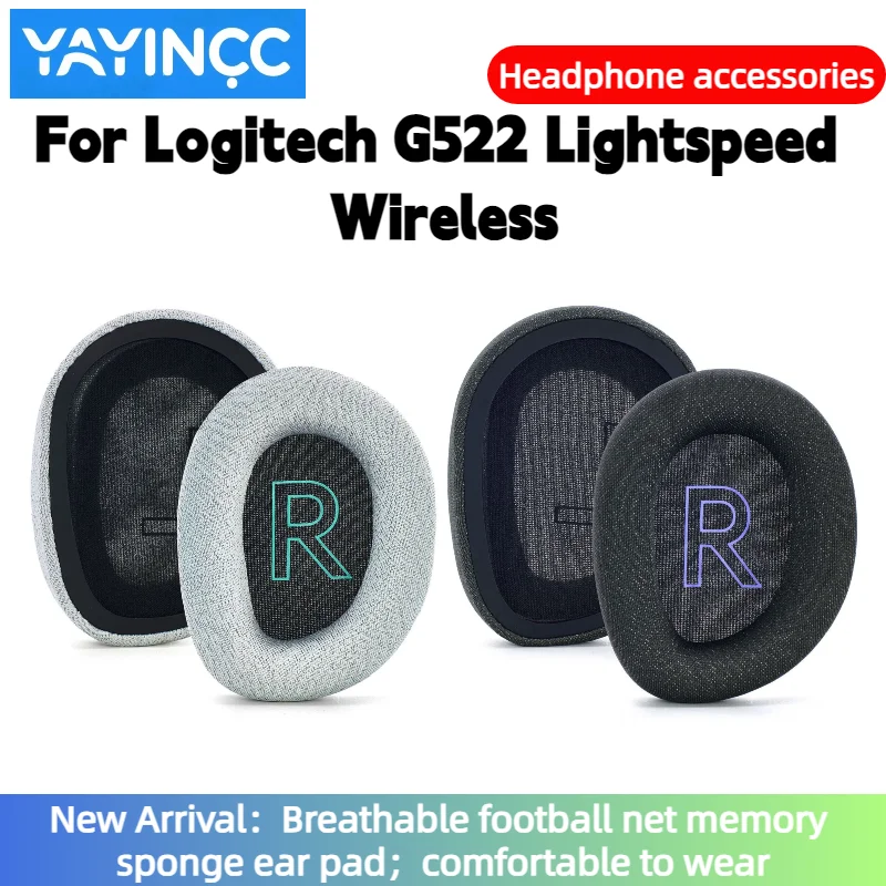 Replacement Breathable football net memory sponge ear pad For Logitech G522 Lightspeed WirelessHeadset repair parts
Replacement Breathable football net memory sponge ear pad For Logitech G522 Lightspeed WirelessHeadset repair parts