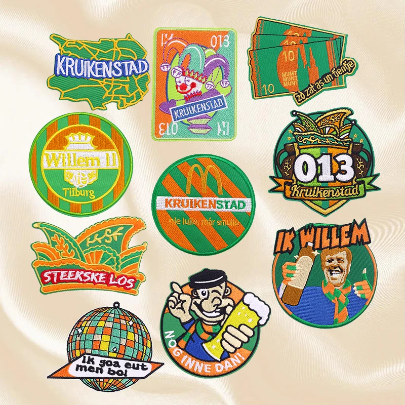 10PCS Set New Netherland Carnival Kruikenstad Emblem Patches Embroidered Patches For Clothes Jackets Badges Iron On Patches DIY
10PCS Set New Netherland Carnival Kruikenstad Emblem Patches Embroidered Patches For Clothes Jackets Badges Iron On Patches DIY