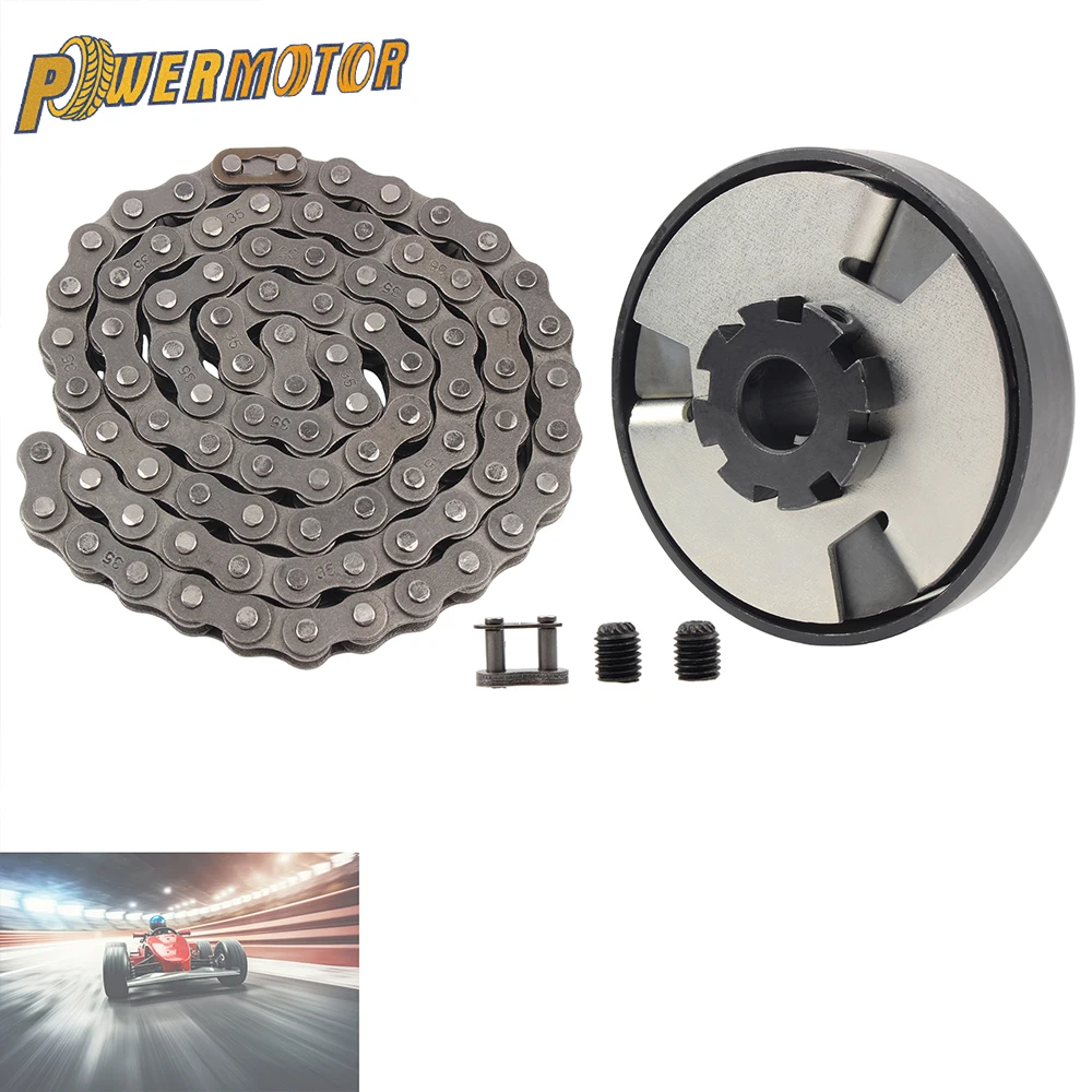 Motorcycle Accessories 3/4" 19mm 12 Tooth Centrifugal Clutch Gear Sprocket Engine #35 Chain 86-link Go Kart Fun Mini Bike Drive
Motorcycle Accessories 3/4" 19mm 12 Tooth Centrifugal Clutch Gear Sprocket Engine #35 Chain 86-link Go Kart Fun Mini Bike Drive